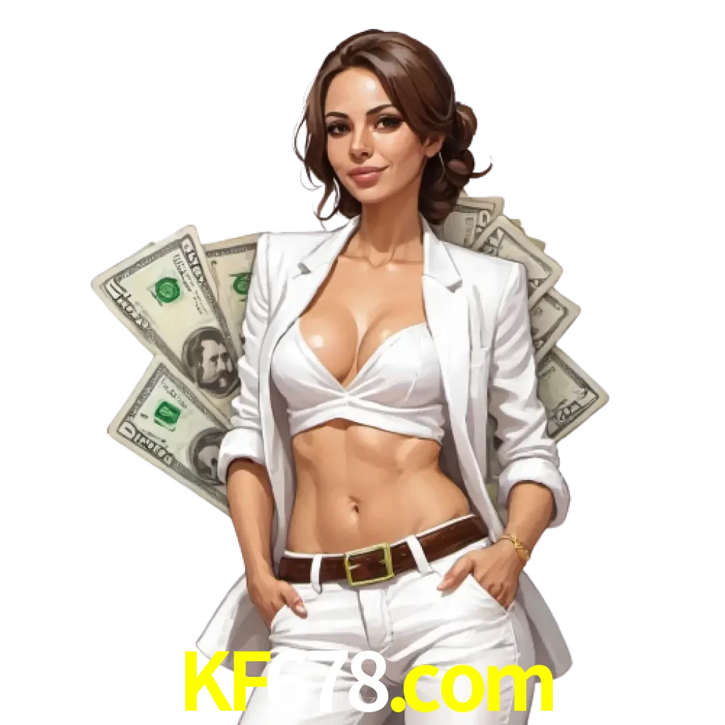 woman with money playing in kf678 bet casino